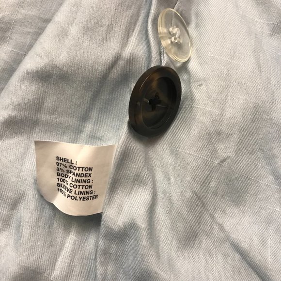 Gap Women's Pea Coat Jacket Size S Light Blue with Tie and Buttons - Picture 10 of 16